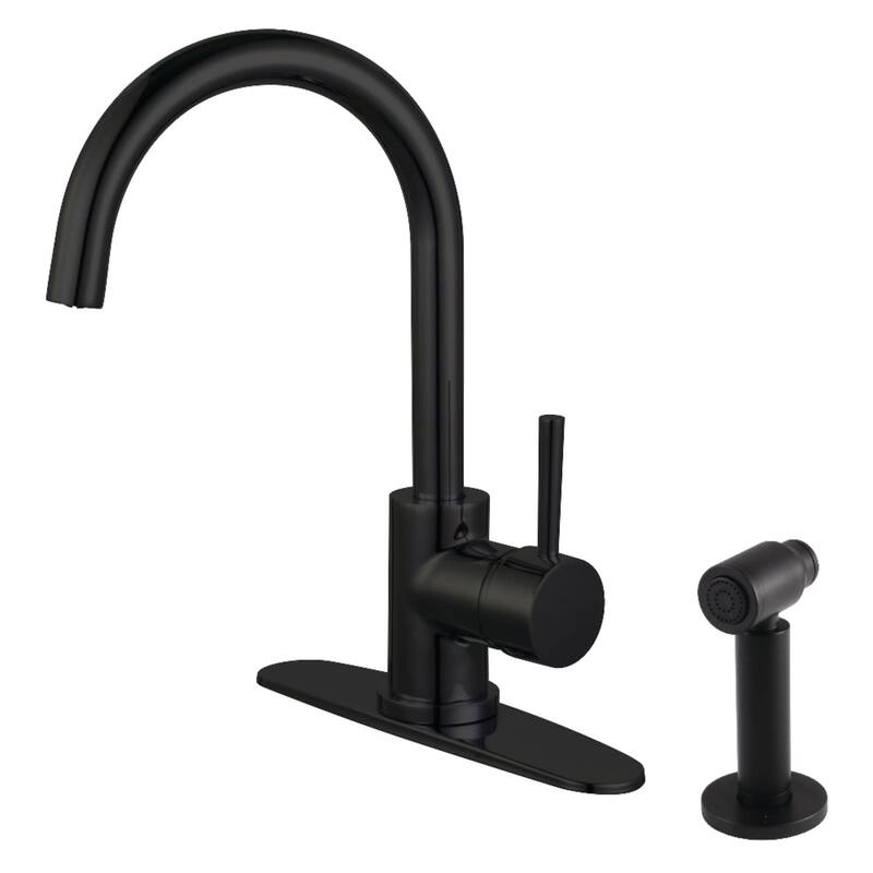 Kingston Brass Concord 1.8 GPM Standard Kitchen Faucet - Includes Side