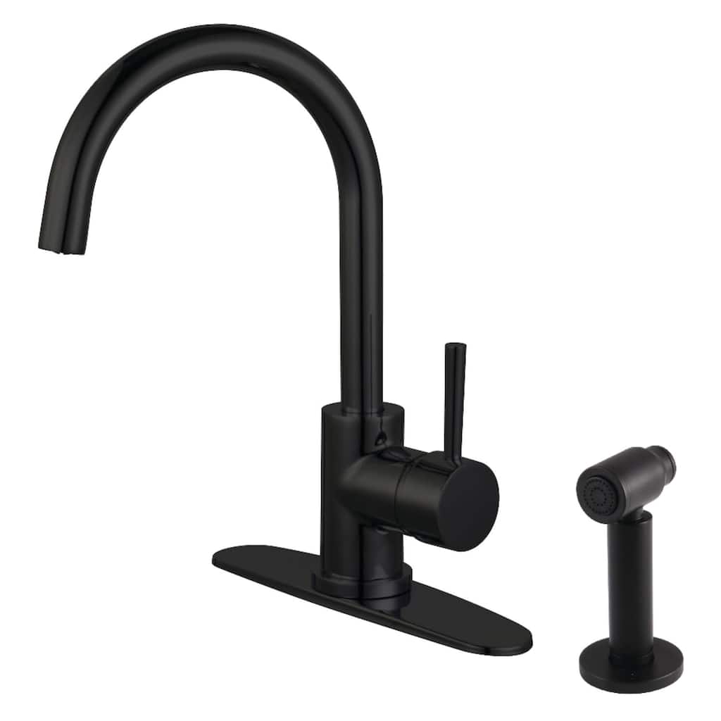 Kingston Brass Concord 1.8 GPM Standard Kitchen Faucet - Includes Side