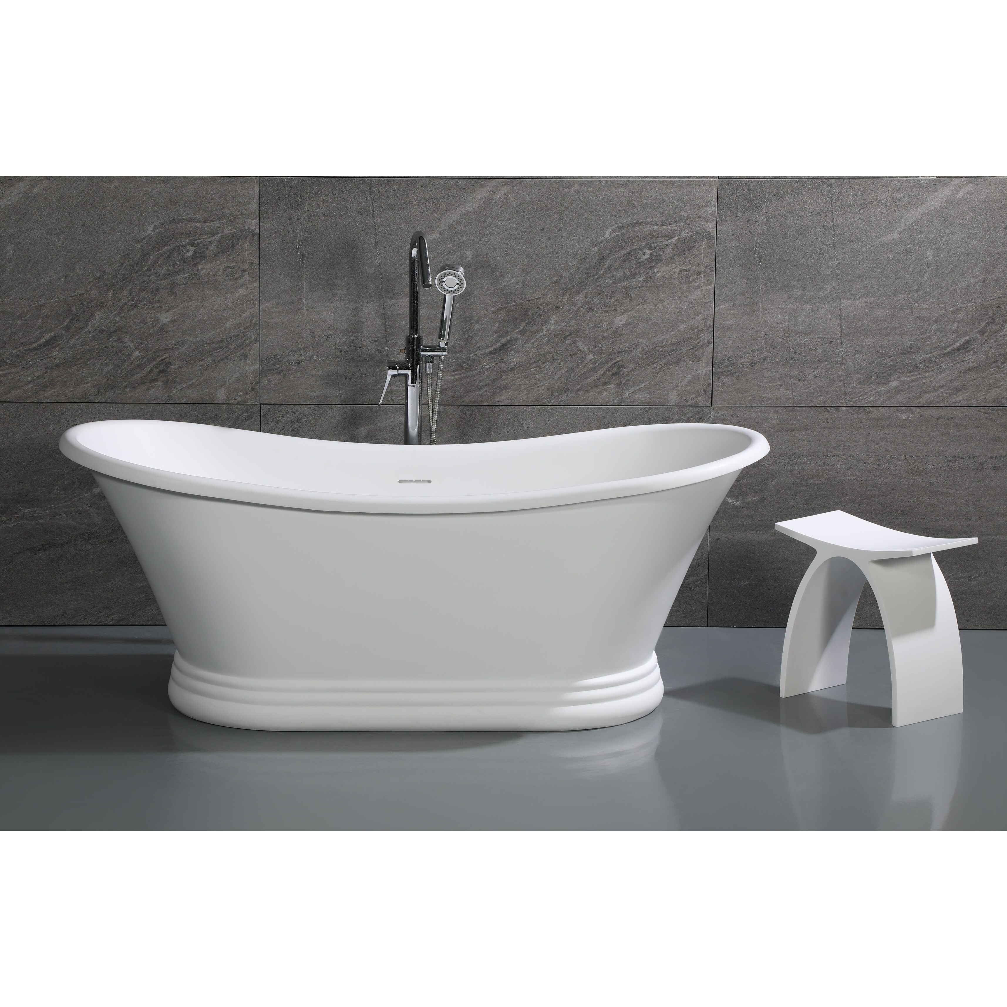 Freestanding shower hotsell stool