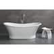 Arched White Matte Solid Surface Resin Bathroom / Shower Stool
