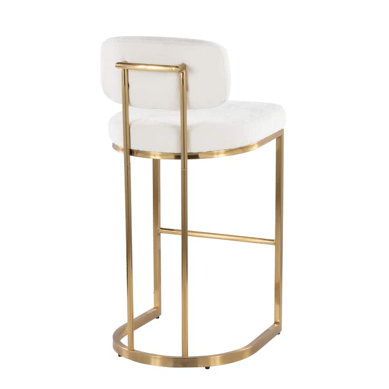 Mid-back Demi 30" Fixed-Height Barstool - Set of 2