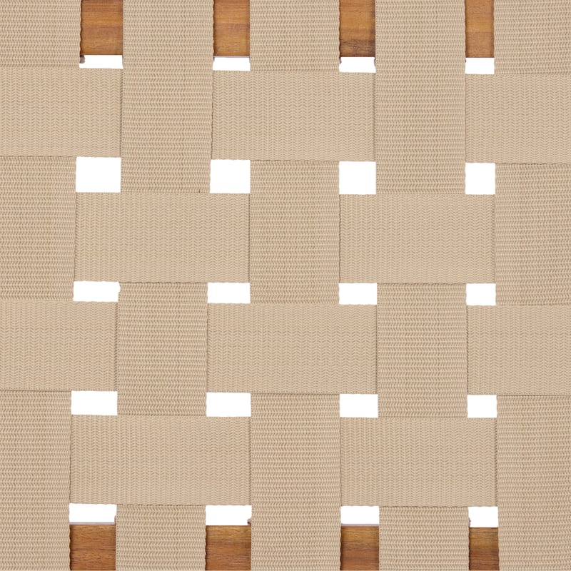 Christopher Knight Home - Orla Outdoor Acacia Wood Dining Set with Woven Rope Side Chairs & Rectangular Slat Table