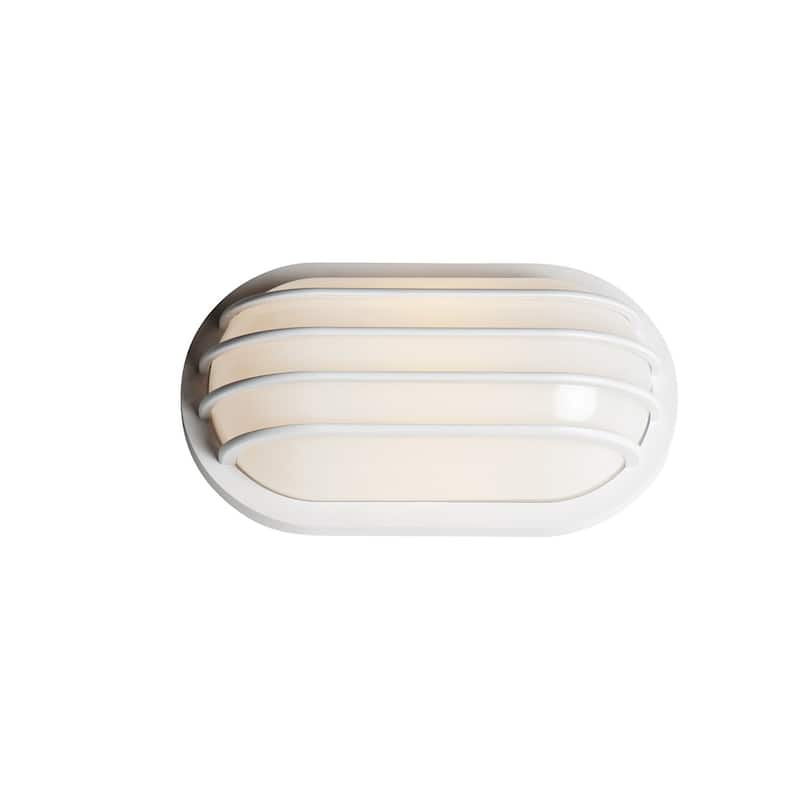 Maxim Bulwark 6" Tall Outdoor Wall Sconce - White