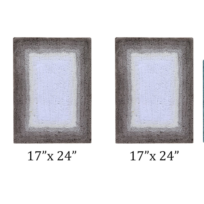 Better Trends 100% Cotton Super Soft & Highly Water Absorbent Bathroom Rugs-Torrent Collection Tufted Machine Washable Bath Mats - 2 Piece Set (17" x 24" | 17" x 24") - Beige