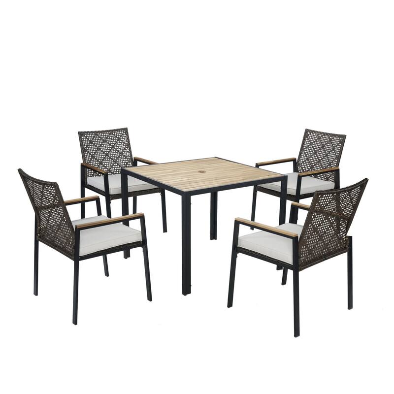 All Weather 5-Piece Patio Dining Table Sets