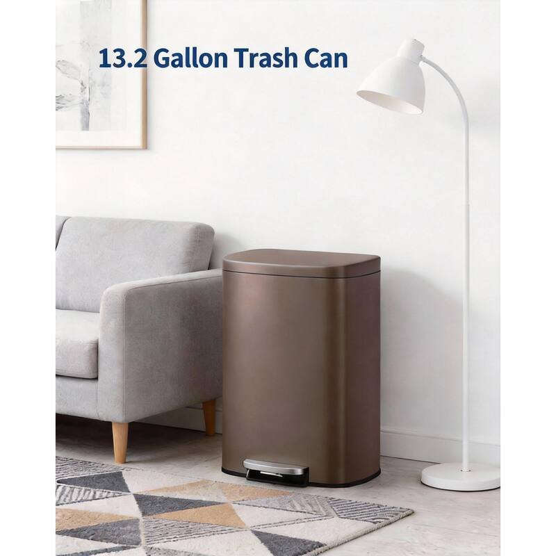 Kitchen Trash Can Combo Set, 13.2 & 2.6 Gallon