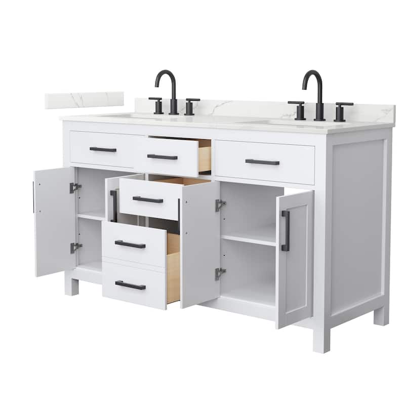 Wyndham Collection WCG2424-60D-QTZ-US3MXX Beckett 60" Free Standing