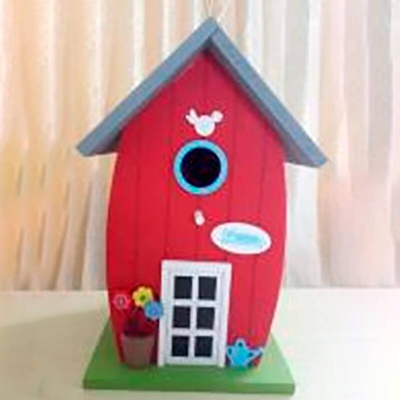 11" Whimsy Cottage Wood Bird House