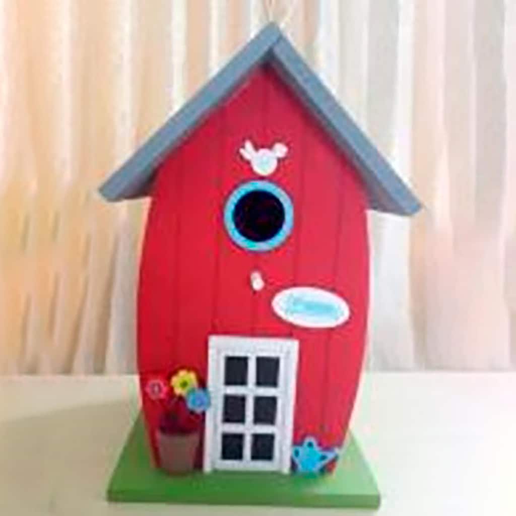 11" Whimsy Cottage Wood Bird House