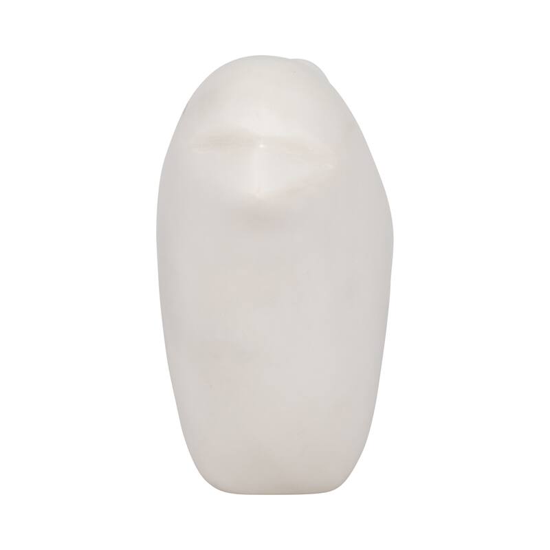 Sagebrook Home Elegant White Marble 7" Bird Figurine, Ambrosia Decorative Accessories, Solide White - 7" x 2" x 4"