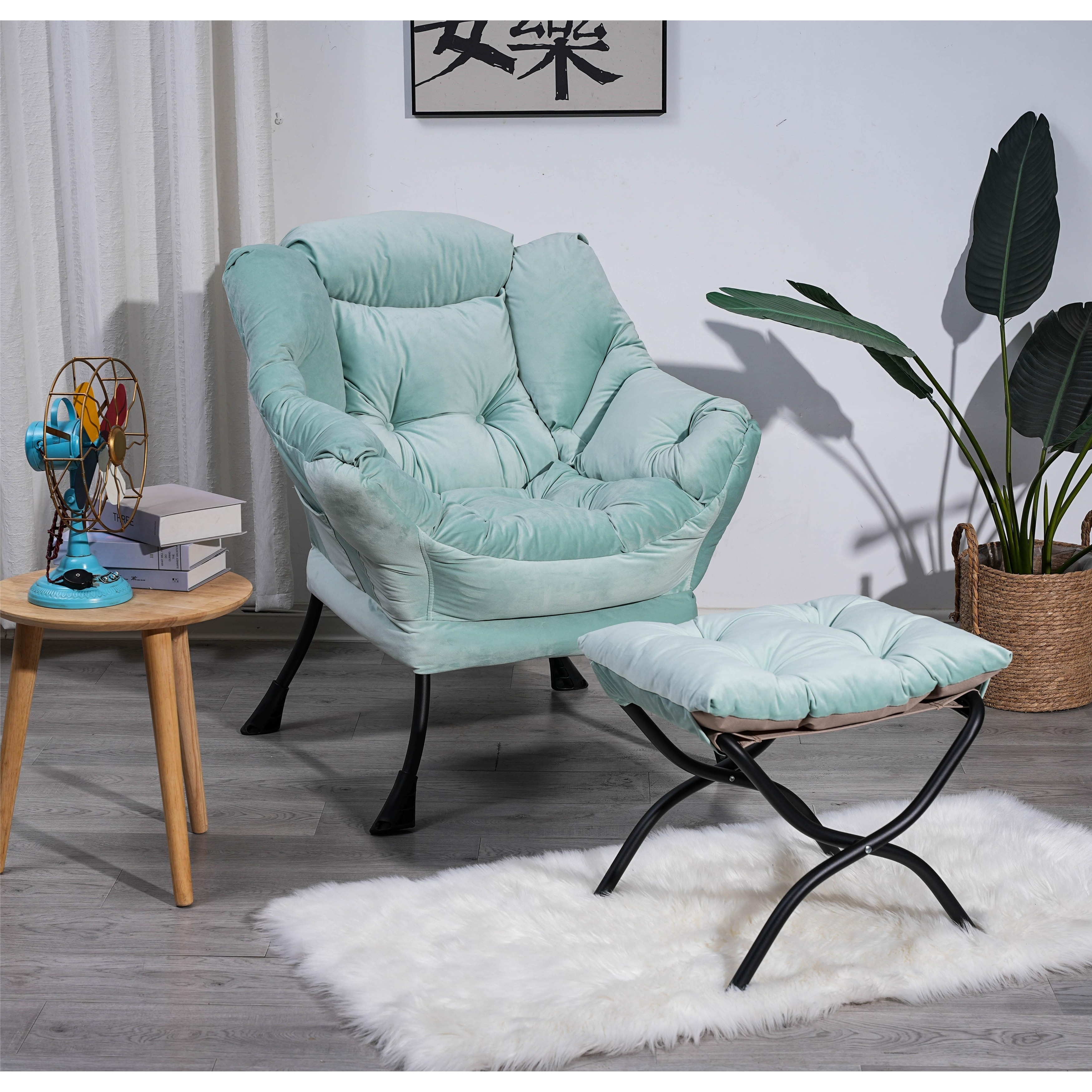 Living Room Chair Modern Cotton Lazy Boy Chair, Single Steel Frame