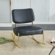 preview thumbnail 46 of 44, Roomfitters Teddy Suede Rocking Chair with Gold Legs, Cushioned Modern Accent Chair for Living Room or Office