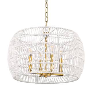 Ellie 19" Wide 4-Light Chandelier