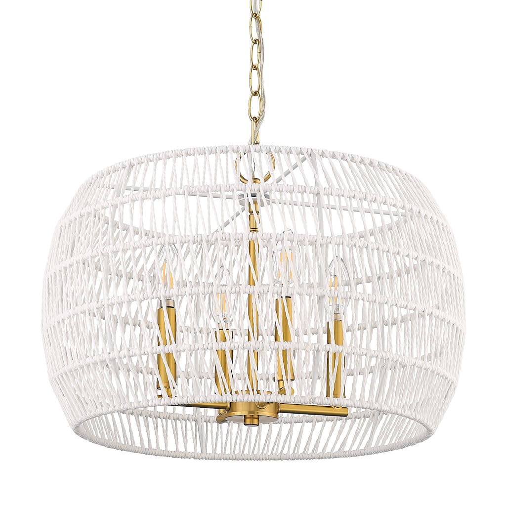 Ellie 19" Wide 4-Light Chandelier