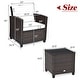 preview thumbnail 12 of 81, Costway 3PCS Patio Rattan Furniture Set Cushioned Conversation Set - See Details
