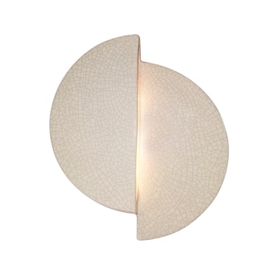 Carson Carrington Sallater 1-light White Crackle LED Wall Sconce