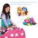 preview thumbnail 63 of 110, Kids Bean Bag Chair Cover Stuffed Animal Storage or Toy Organizer