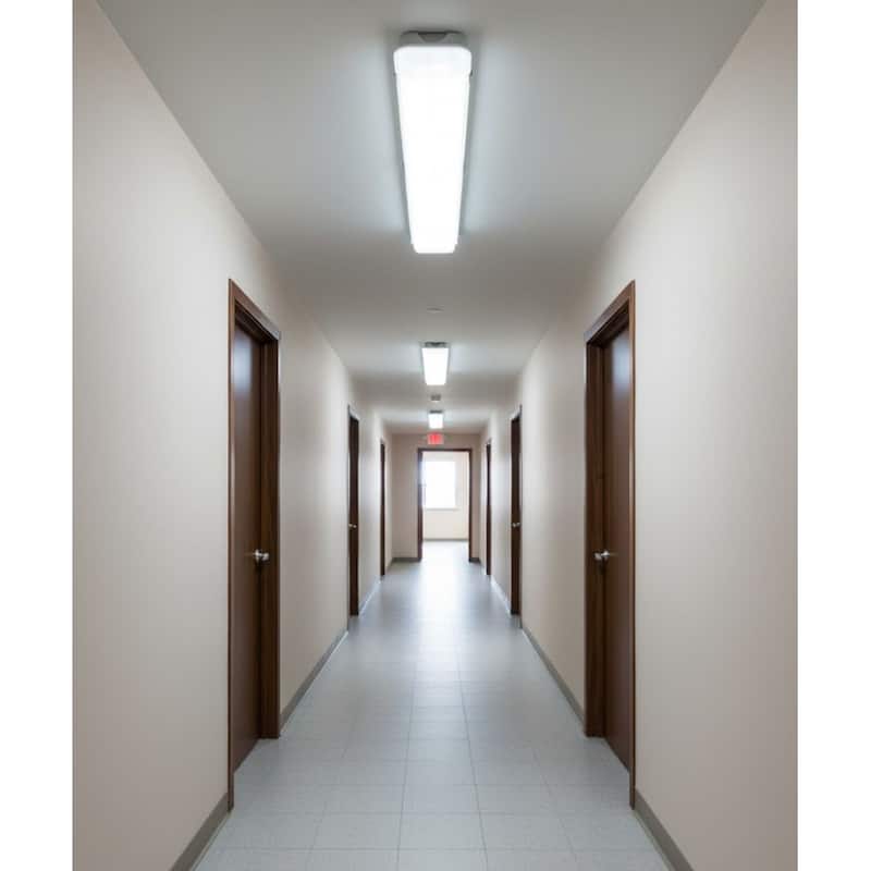 50"w Linear Vapor Tight 1-Light Integrated LED Light Strip Ceiling Light by RP Lighting - N/A