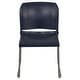 preview thumbnail 55 of 88, 5 Pack 880 lb. Capacity Full Back Contoured Sled Base Stack Chair - 23.75"D x 19.5"W x 32"H