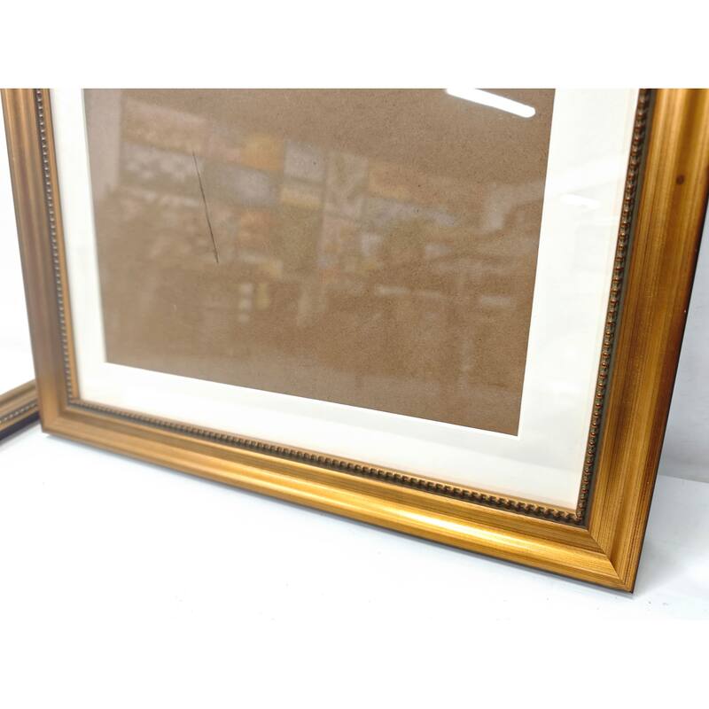 Solid Wood Picture Frame - Replaceable Canvas Art Frame with Organic Glass, Elegant Framed Wall Decor for Living Room