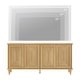 preview thumbnail 4 of 5, Large Buffet Cabinet with Handcrafted Pop-Up Doors for Dining Room
