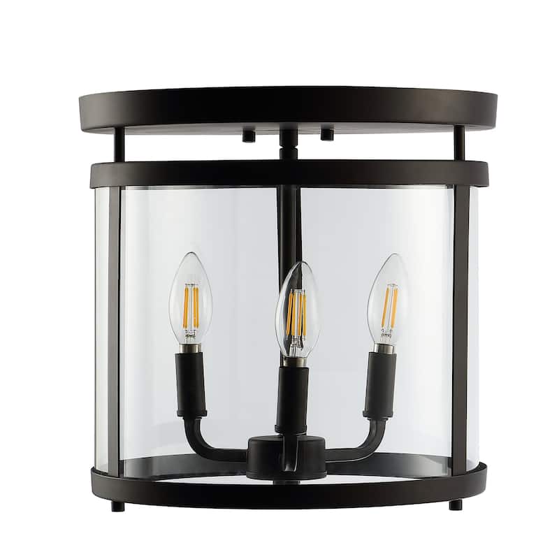 Ciel Farmhouse LED Flush Mount, Oil Rubbed Bronze by JONATHAN Y