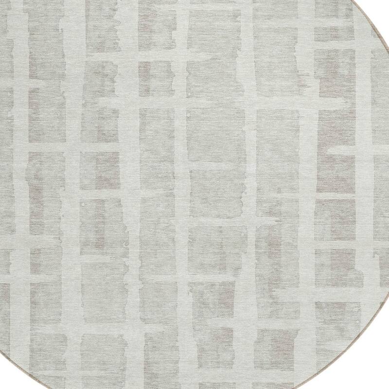 HomeRoots Striped Transitional Rectangle Outdoor Rug