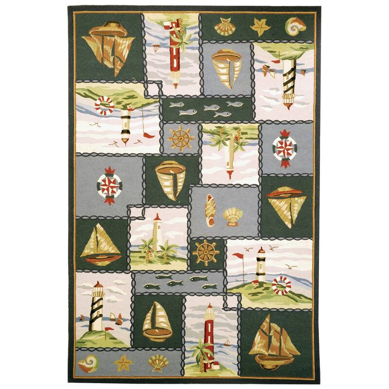 SAFAVIEH Handmade Chelsea Laurenzia French Country Nautical Wool Rug