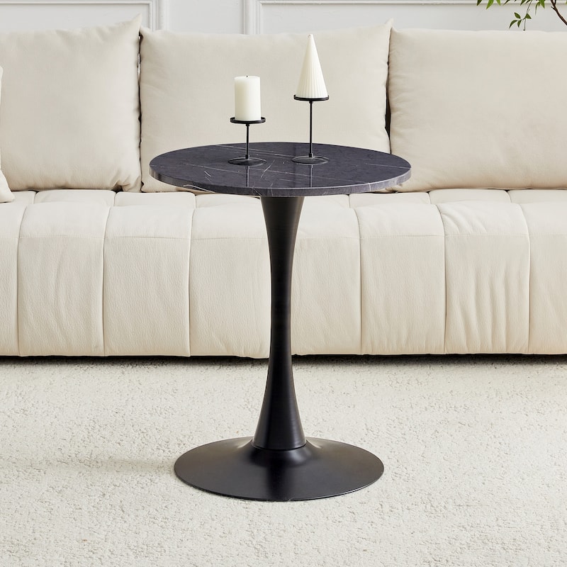 Round Tulip Dining Table, Kitchen Table with Thickened Tabletop, Bistro Table Circle Table Coffee Table