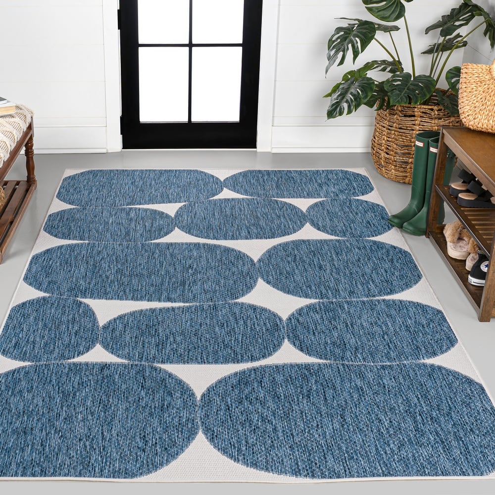 JONATHAN Y Rayna Modern Geometric Organic Shapes Indoor/Outdoor Area Rug