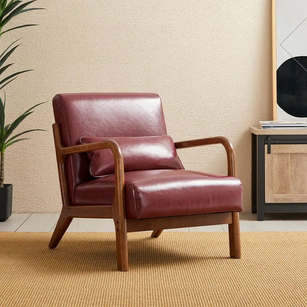 Milany leather accent chair sale
