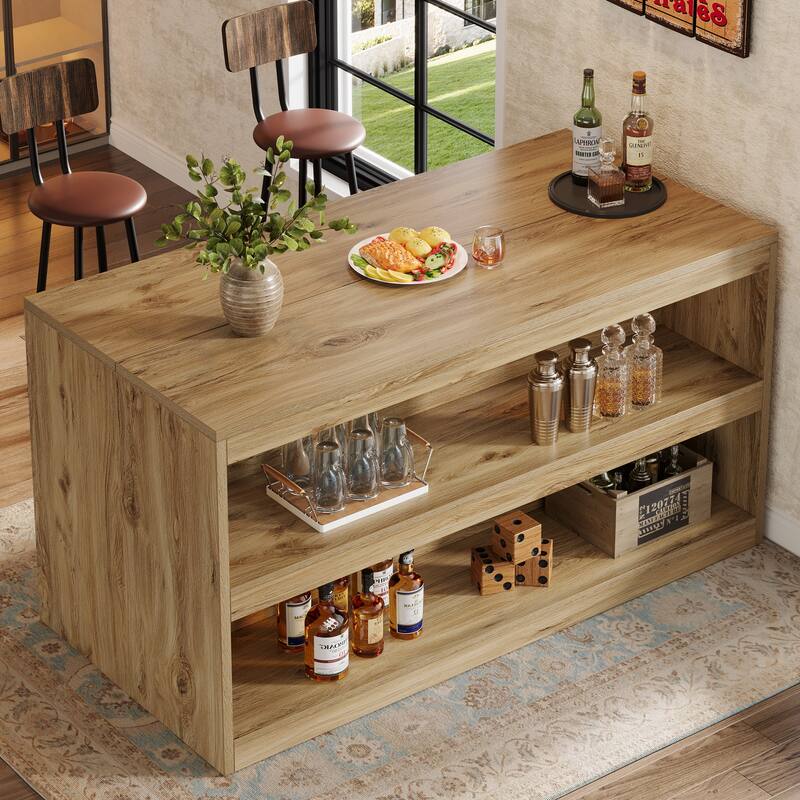 3-Tier Modern Bar Table for Home Pub, Bistro