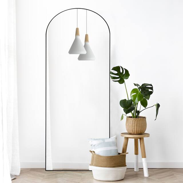 Arched Top Full-length Freestanding/ Leaning/ Hanging Wall Mirror