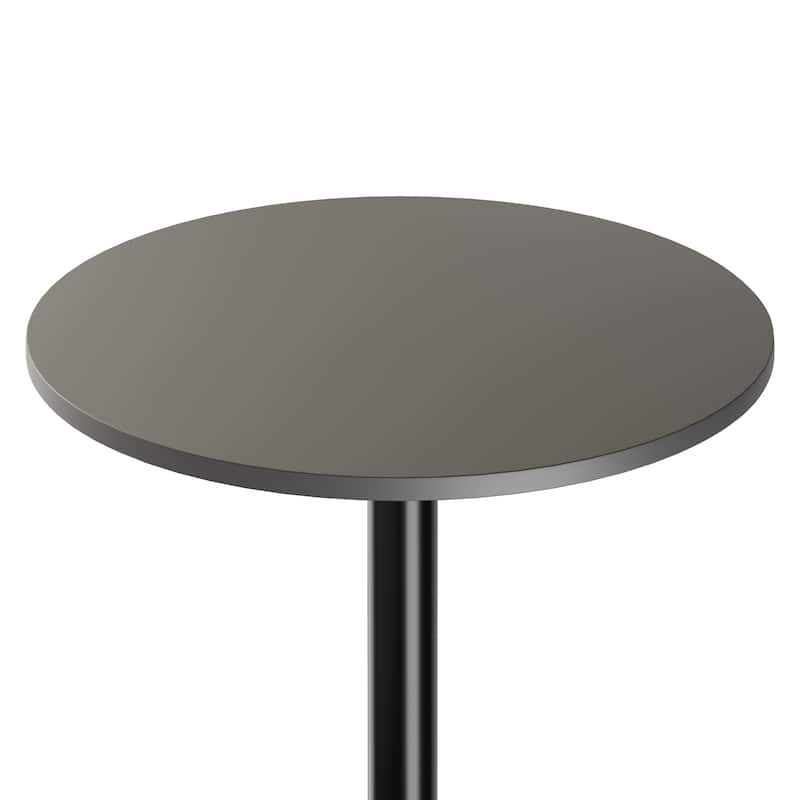 Tarah Pub Table, Black and Slate Gray - 23.62 x 23.62 x 39.76 inches