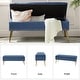 preview thumbnail 45 of 137, HULALA HOME Neptunus Modern 45.5" W Velvet Bedroom Storage Bench for End of Bed with Nailhead Trim