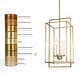 preview thumbnail 7 of 13, Dilley Modern Gold 4-Light Lantern Chandelier Island Pendant Lights for Kitchen Island
