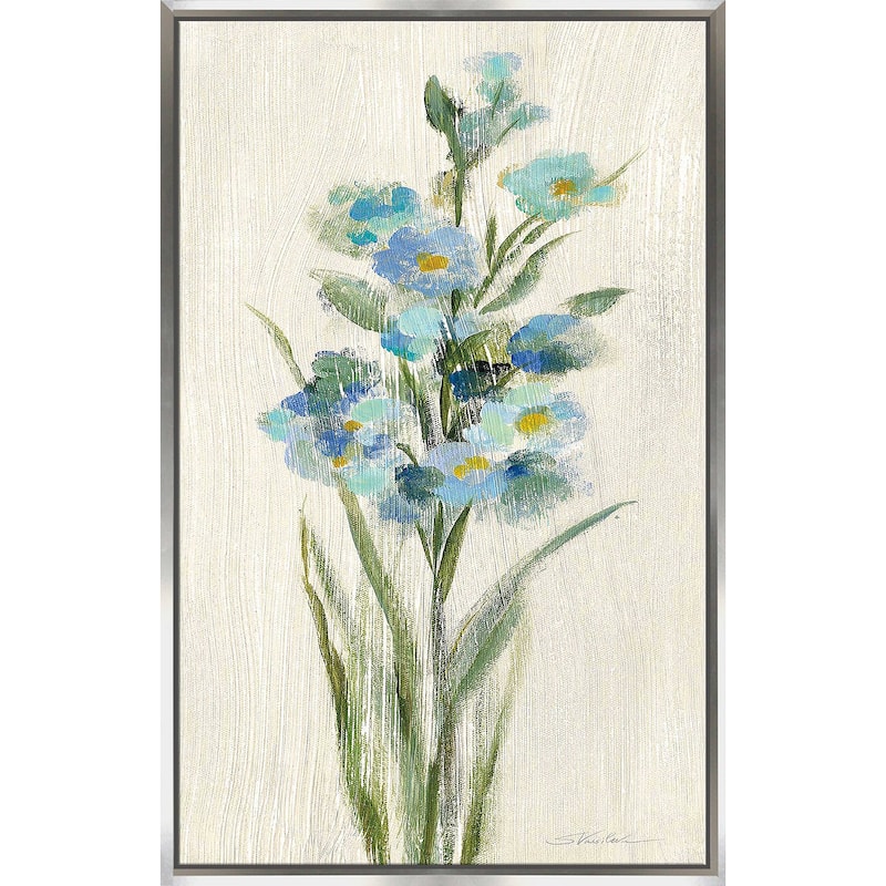 "Farm Flower IV Light" Print on Floating Canvas