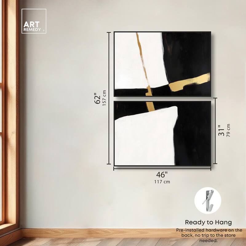 Urban Grid II Canvas Set of 2 by Art Remedy