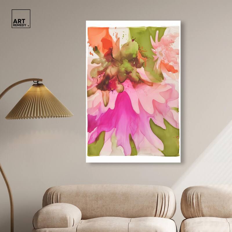 Vibrant Fluidity Floral I Canvas by Art Remedy, Gallery Wrapped