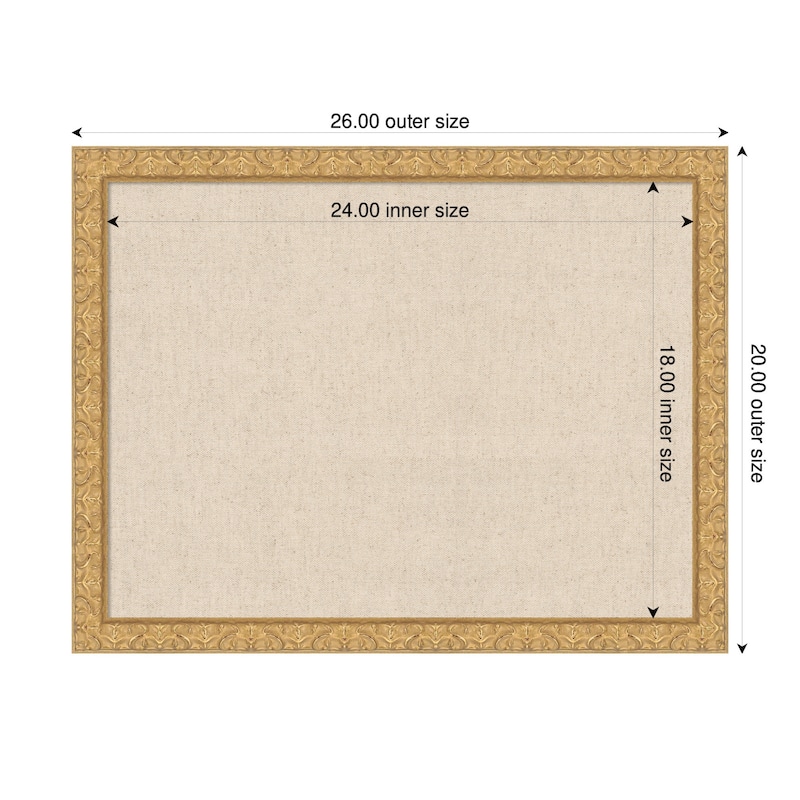 Kate and Laurel Pinboard Neutral Linen