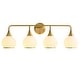 preview thumbnail 76 of 151, Modern Vanity Lights Dimmable Bathroom Light Fixtures with Glass Shade