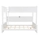 preview thumbnail 36 of 34, Twin XL / Full XL over Queen Size Bunk Bed with Storage Cabinets and Ladder, Multi-functional Kids Bed Frame with USB Ports