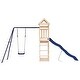 preview thumbnail 12 of 15, vidaXL Swing Set Outdoor Backyard Wooden Playground Equipment for Kids Age 3-8
