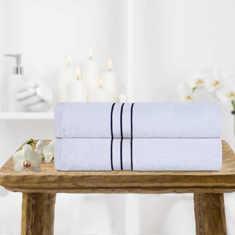 Turkish Cotton Heavyweight Bath Towel Set of 2 by Superior