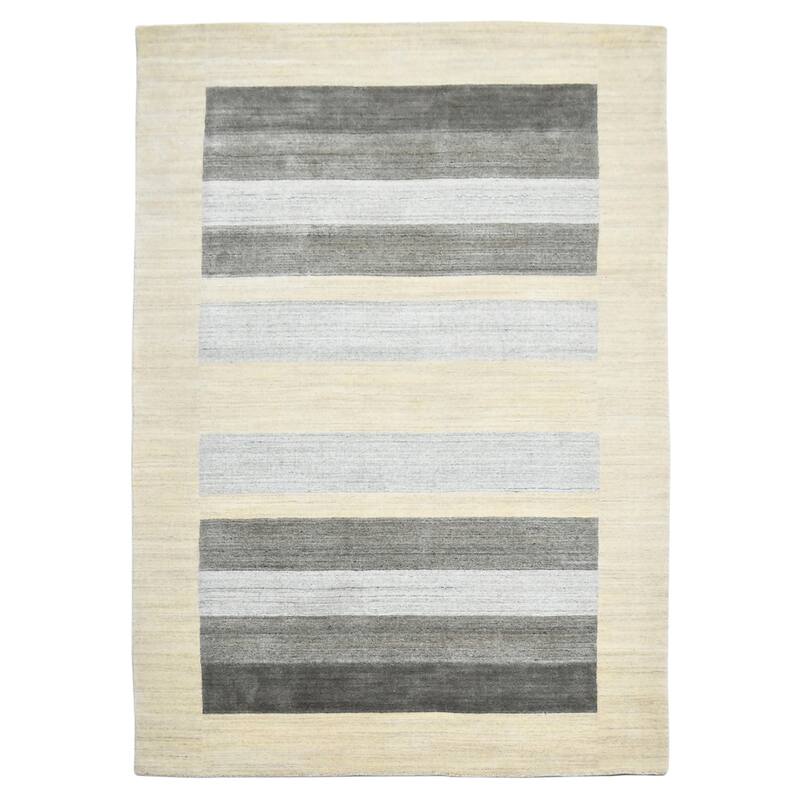 HomeRoots Striped Transitional Rectangle Area Rug