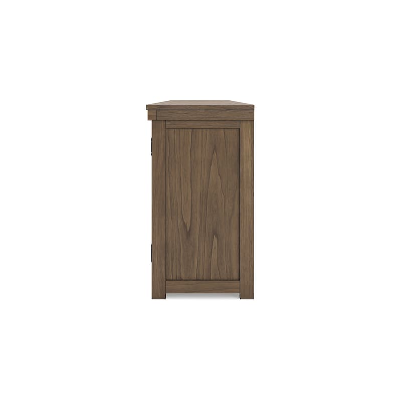 Signature Design by Ashley Boardernest Brown 85" TV Stand for TVs up to 97" - 85"W x 18"D x 33"H