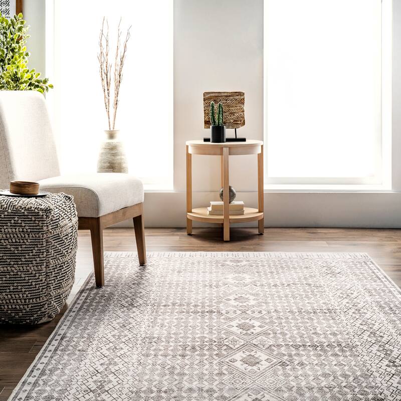 Nuloom Hettie SpinClean Transitional Tribal Machine Washable Area Rug