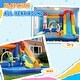 preview thumbnail 8 of 7, Qaba Inflatable Bounce House, Kids Water Slide with Splash Pool, Trampoline, Climbing Wall, Cannon - multicolored