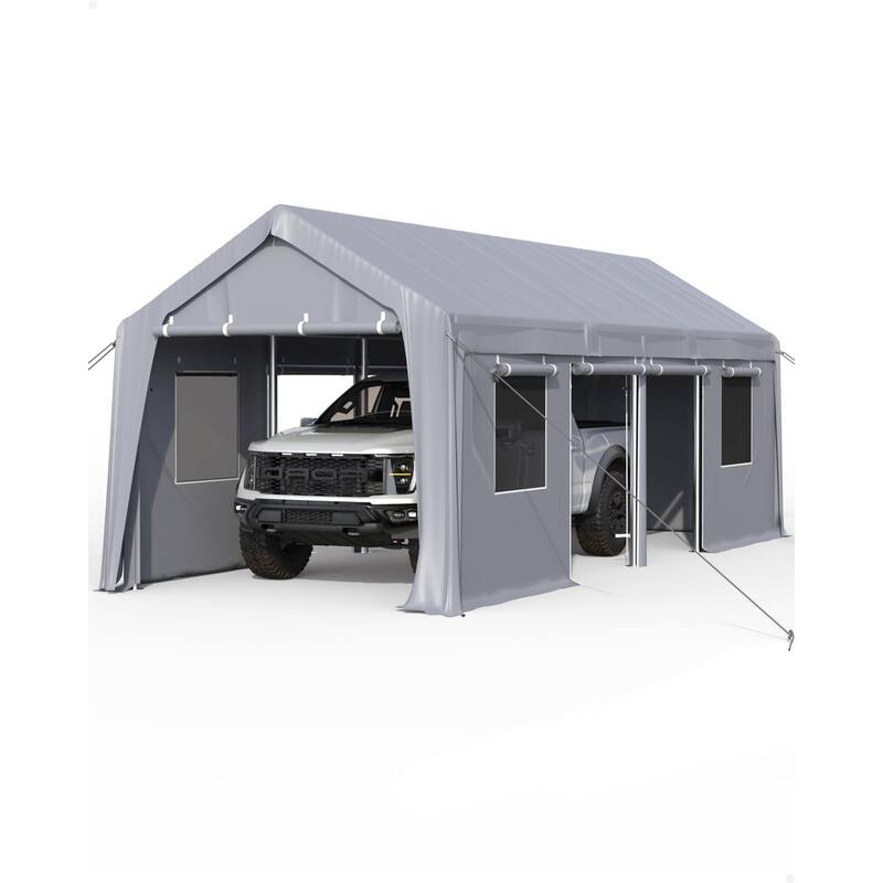 13'x25' Oversized Carport, Heavy Duty Portable Garage