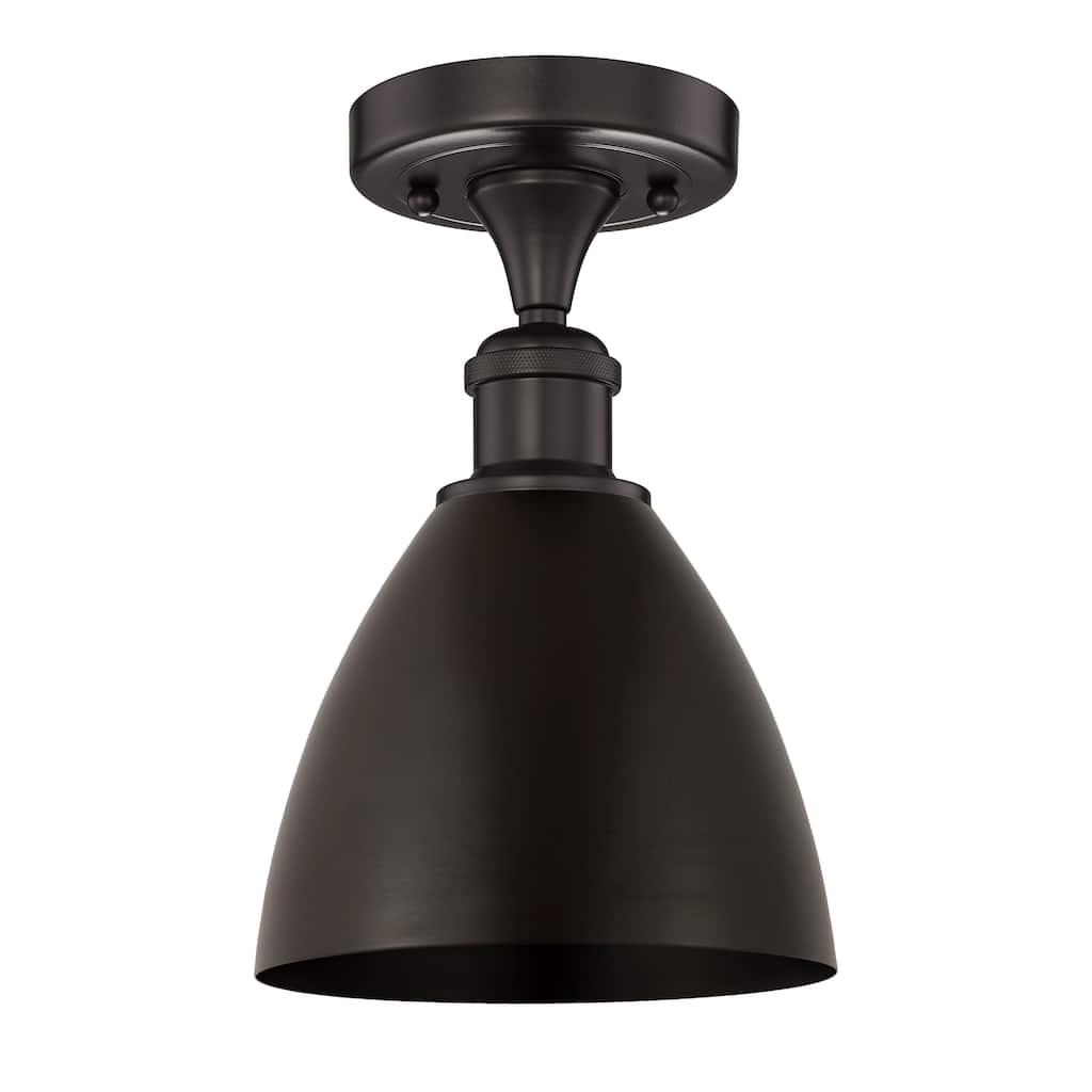 Innovations Lighting Edison Metal Bristol - 1 Light 8" Semi-Flush Mount.